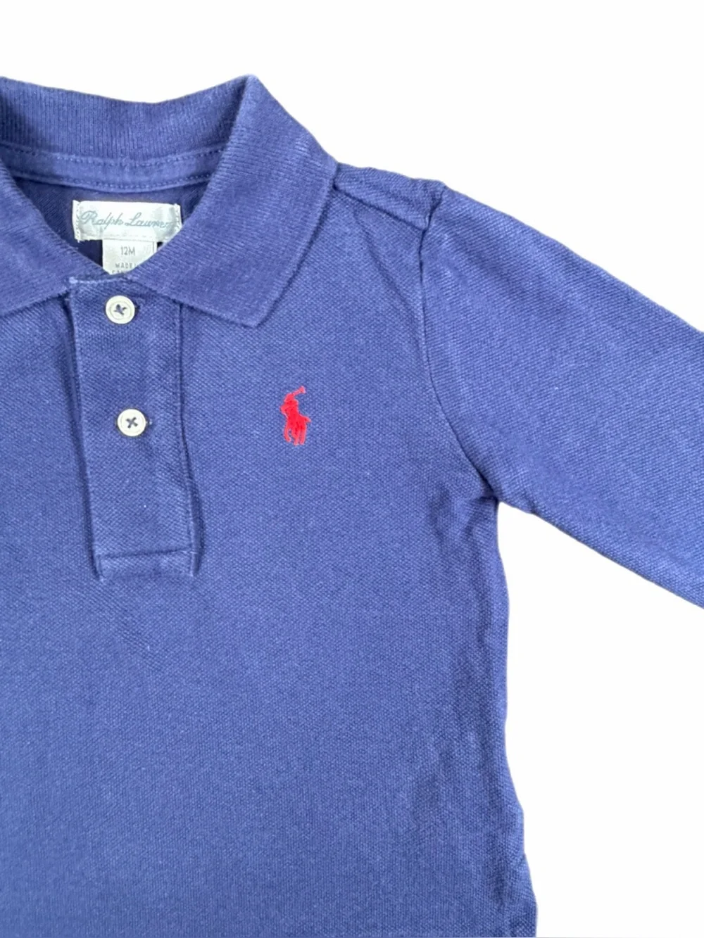 RALPH LAUREN Kids Logo Embroidered Polo Shirt - 12M